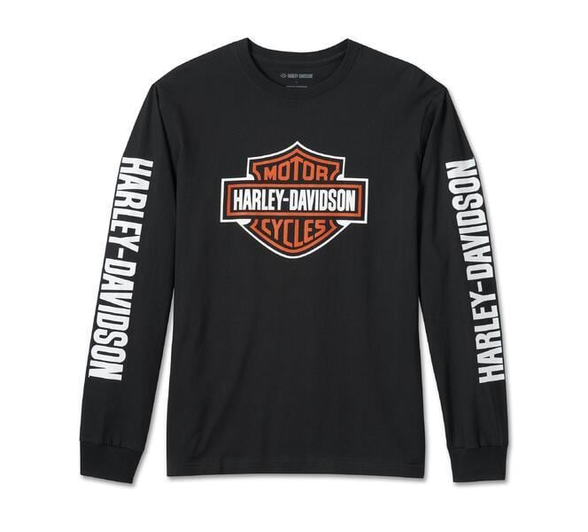 メンズ バー＆シールドロングスリーブTシャツ | ハーレーダビッドソン福岡