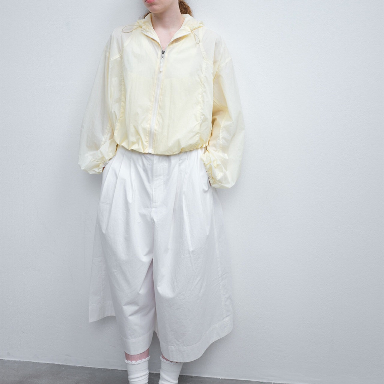 Zip-Up Cropped Hooded Jacket 【5color】 T4475