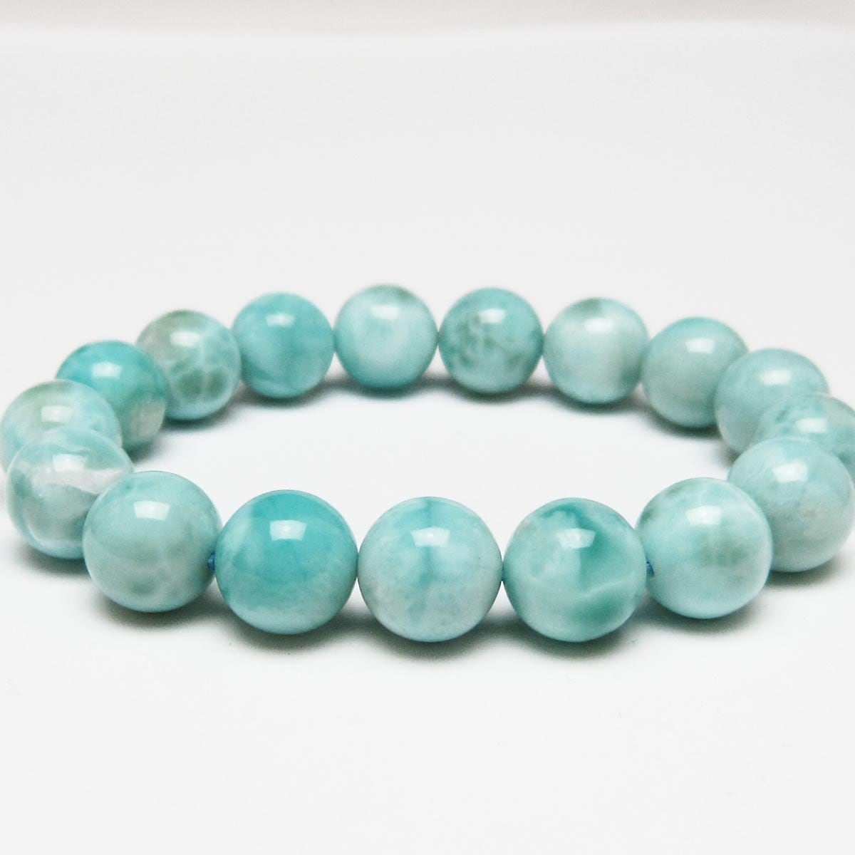 ラリマー ブレスレット 13mm 一点物 111-56496