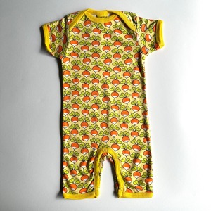 DUNS Baby Short Sleeve Short Leg Suit【74cm】Sunshine Pale Yellow
