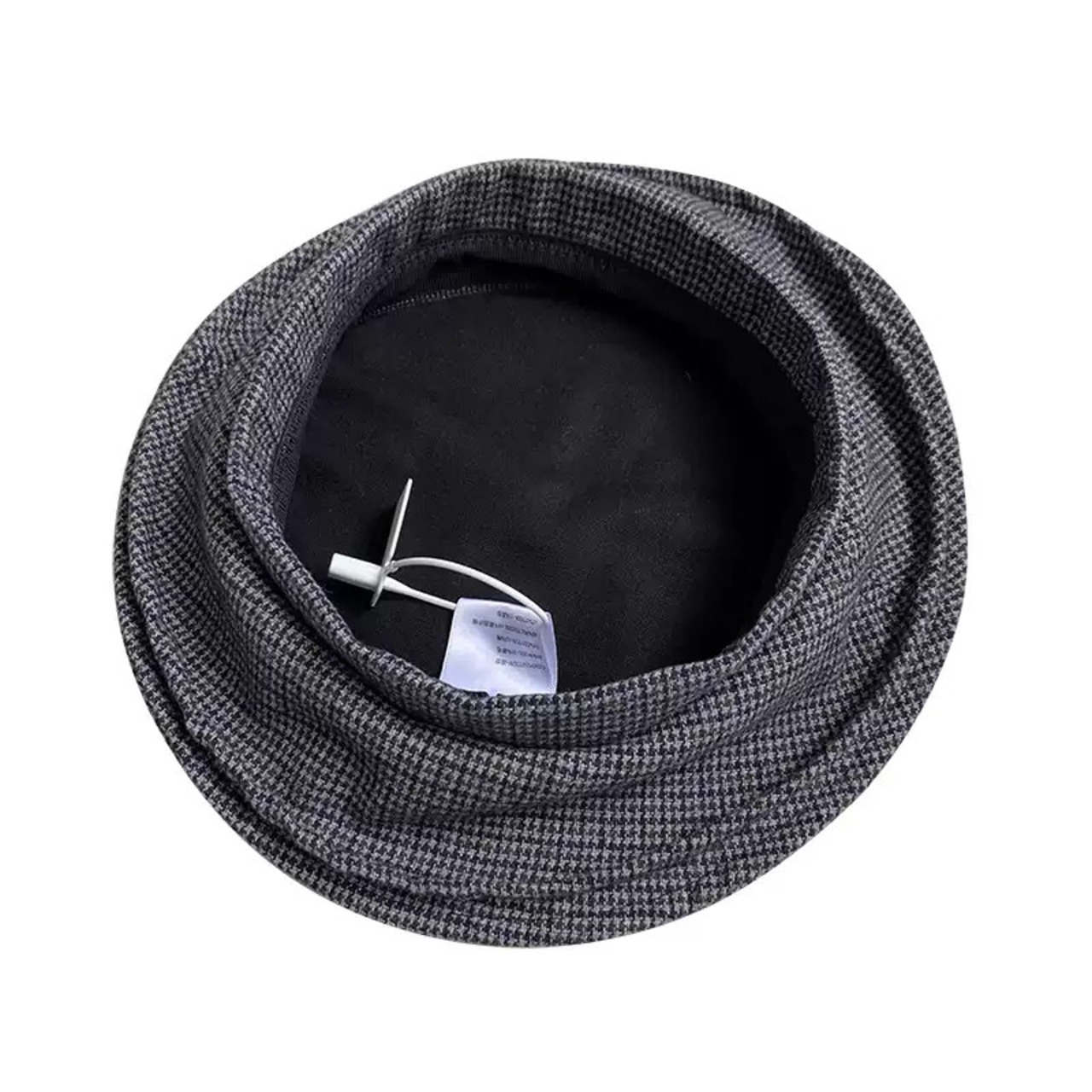 千鳥格子ベレー帽 W10254