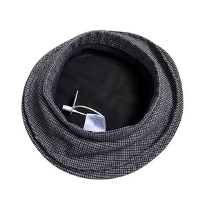 千鳥格子ベレー帽 W10254