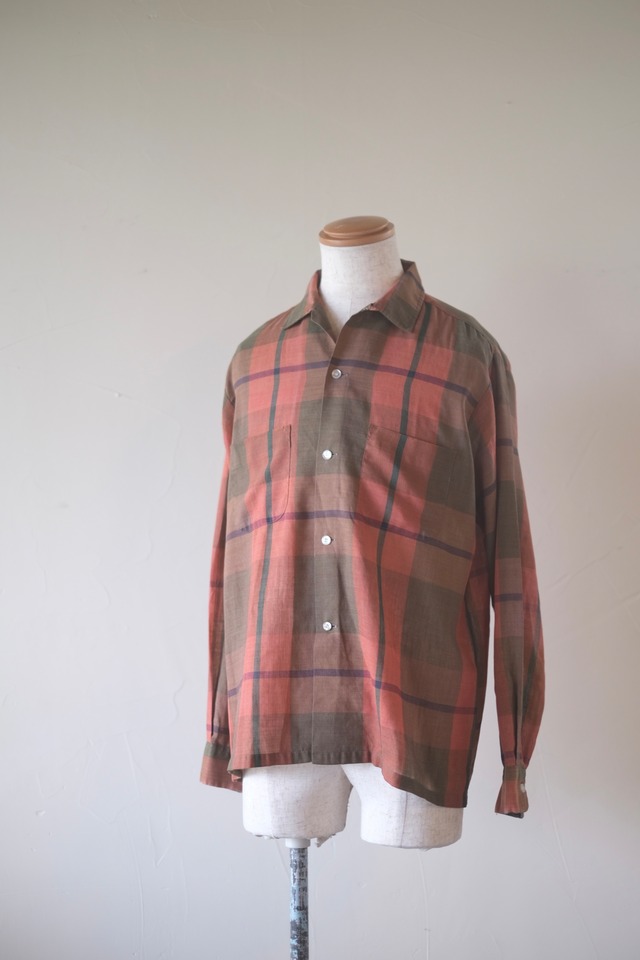60s〜 Towncraft Penn-Prest Open Collar Shirt