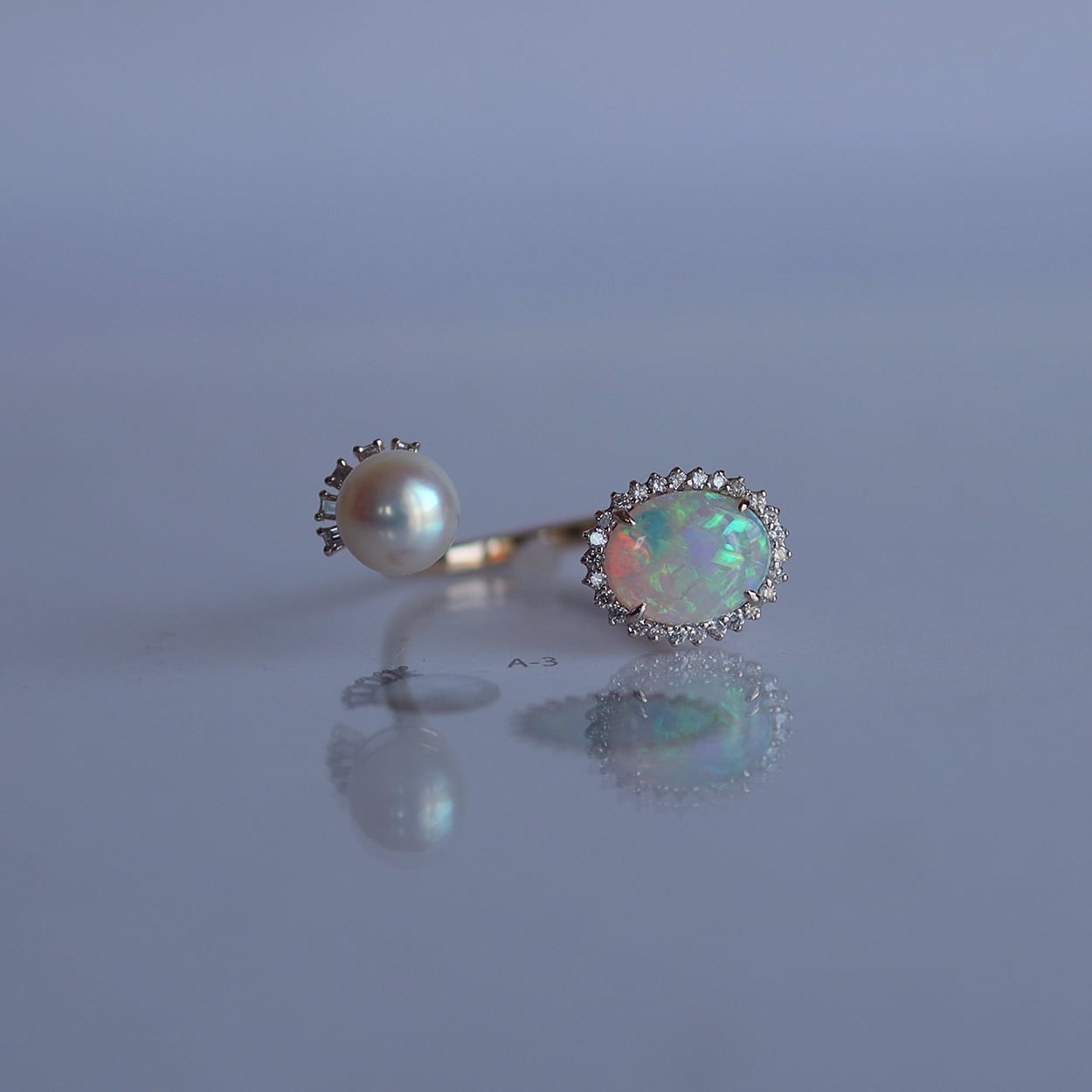 HiMARIジュエリー　Mystic ピアス　水色涙型 pierced earrings | himari-jewelry online shop