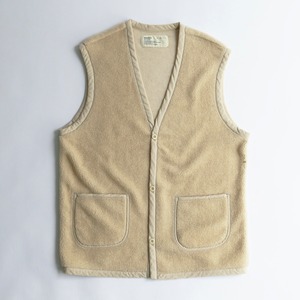 【HARVESTY】 BOA FLEECE VEST (UNISEX) (3色展開) ハーベスティ ボアフリースベスト