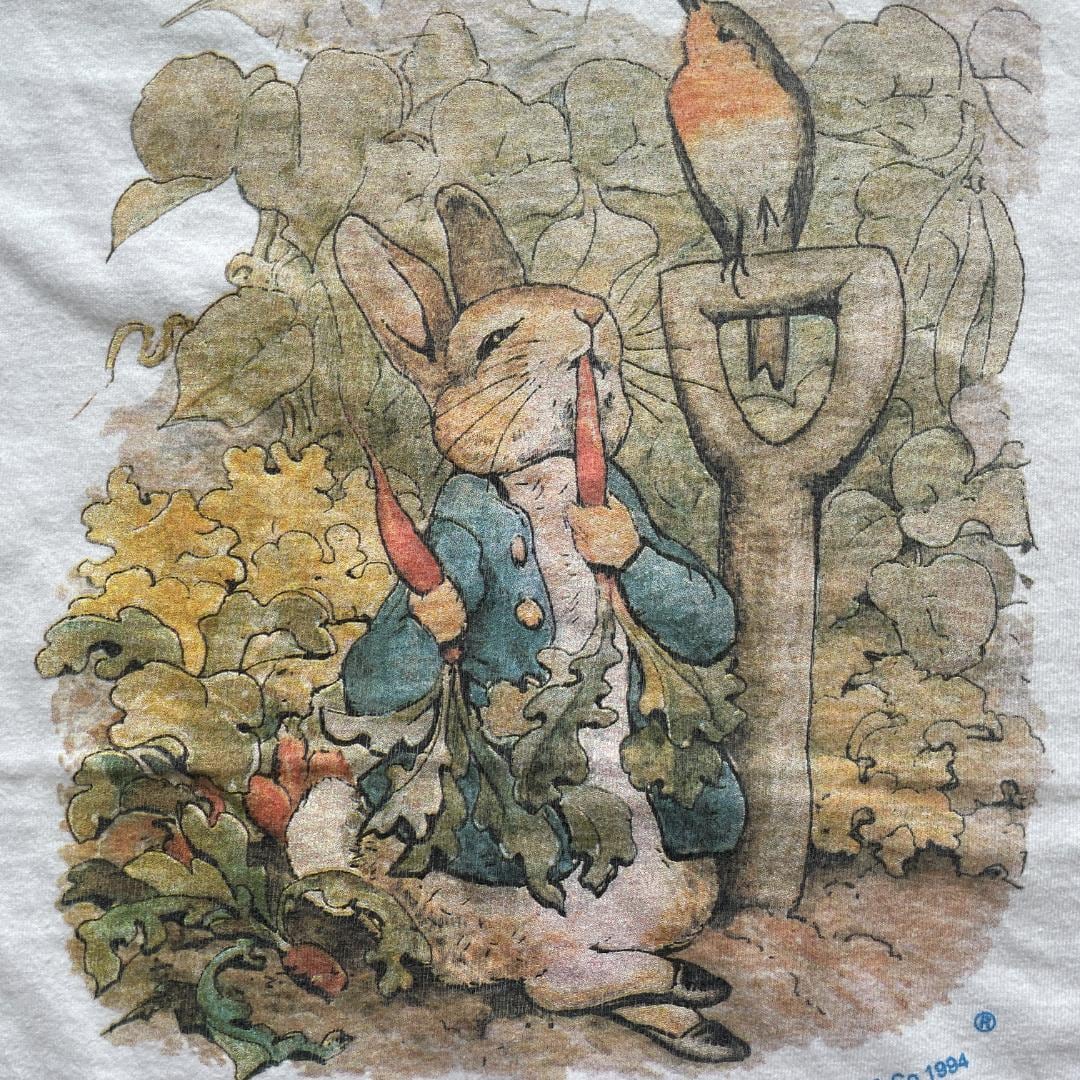 GF704 90s Tシャツ ピーターラビット イラスト アート