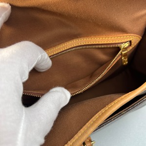 LOUIS VUITTON ルイヴィトン ソローニュ モノグラム レザー ショルダーバッグ ブラウン A-9831