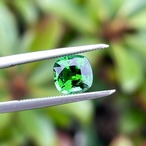 グリーントルマリン 6.5x6.3mm, 1.24ct, ナイジェリア産