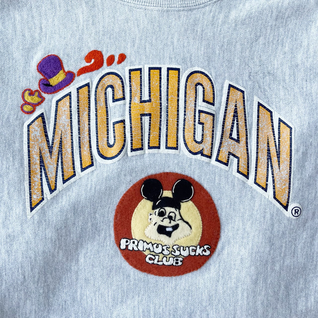 バーゲンブック champion リバースウィーブ Michigan 紺 アメカジ 