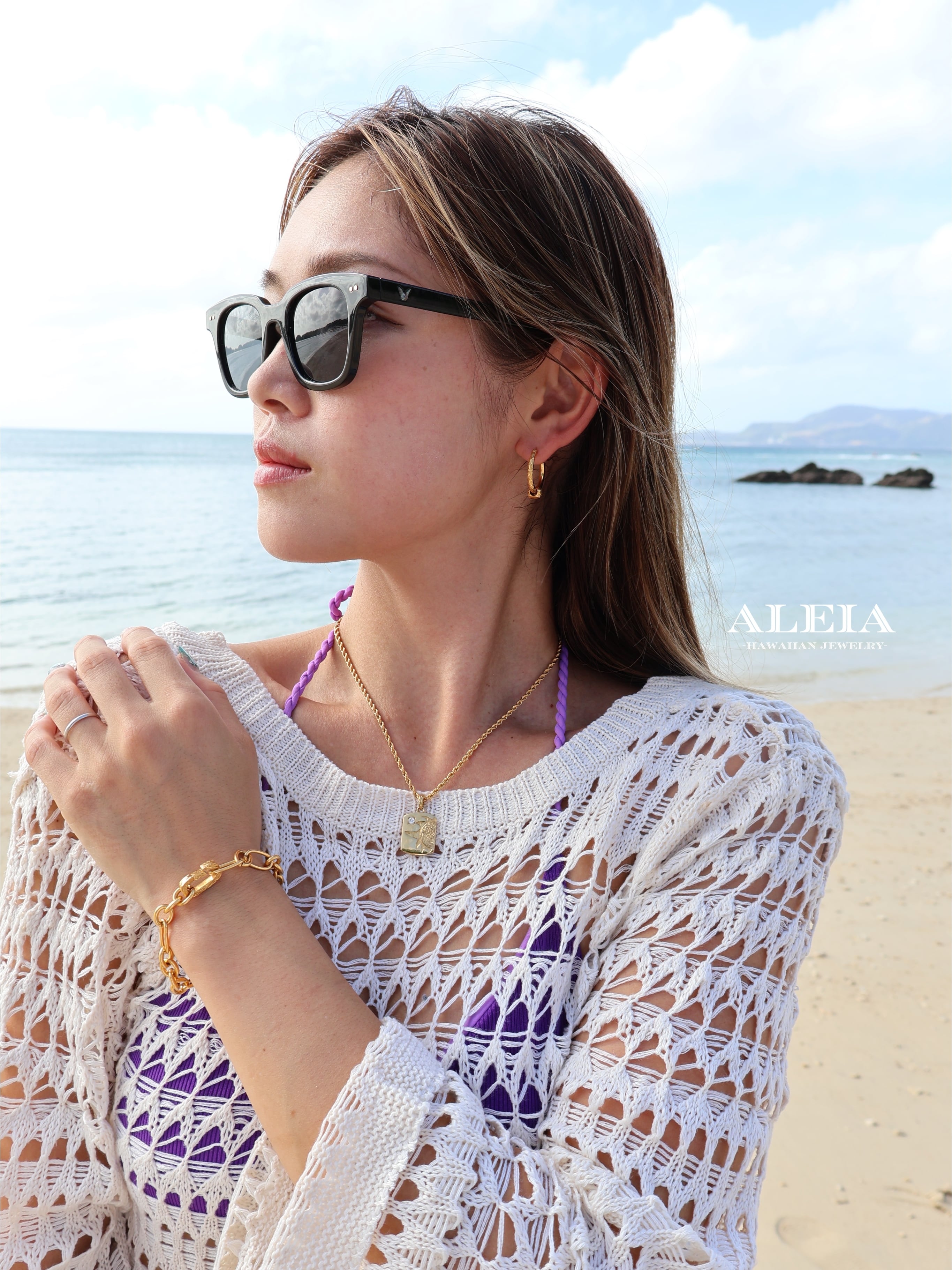 LaLa Pilina Necklace[316L]ハワイアンジュエリー | ALEIA【Hawaiian