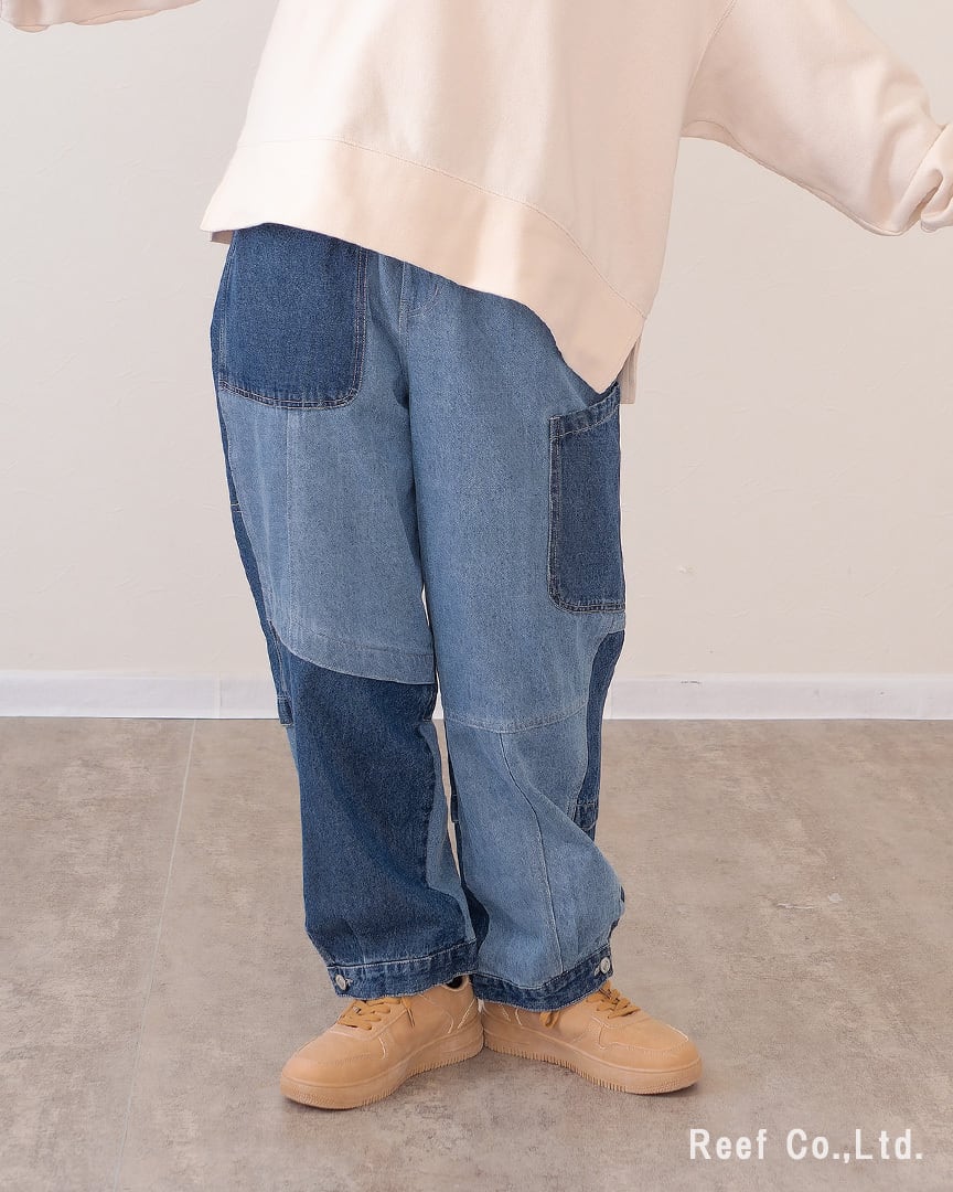 リビルドパッチポケットデニムパンツ】 ST-223742 Brand