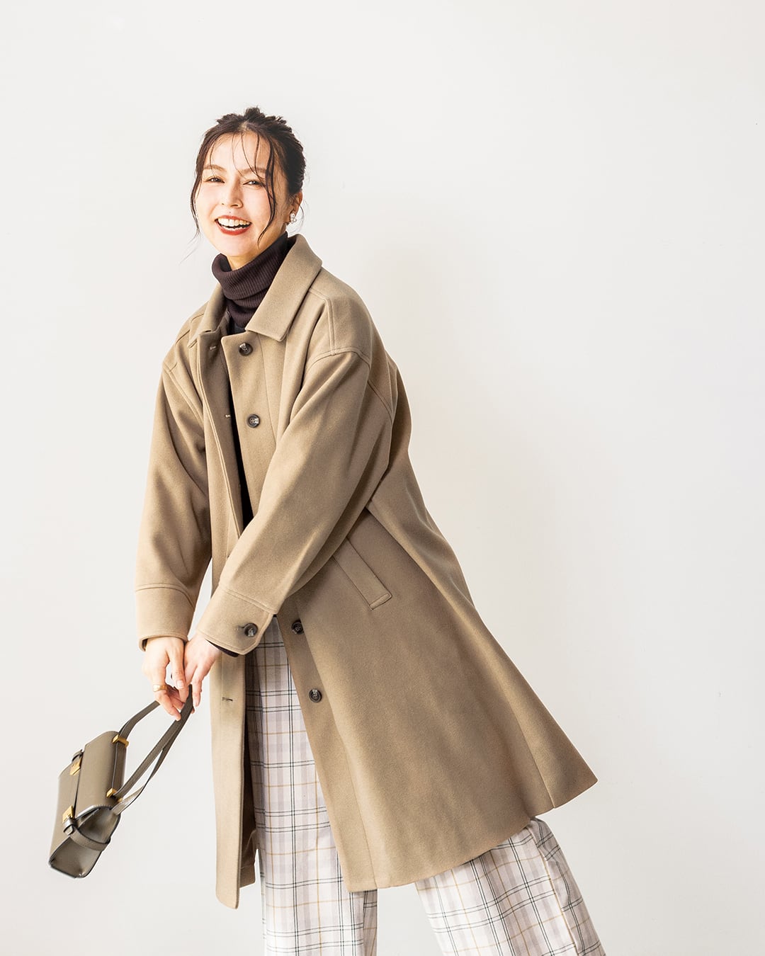 ステンカラーロングコート NIJP5645 | Keitto NORTHERNTRUCK LILASIC