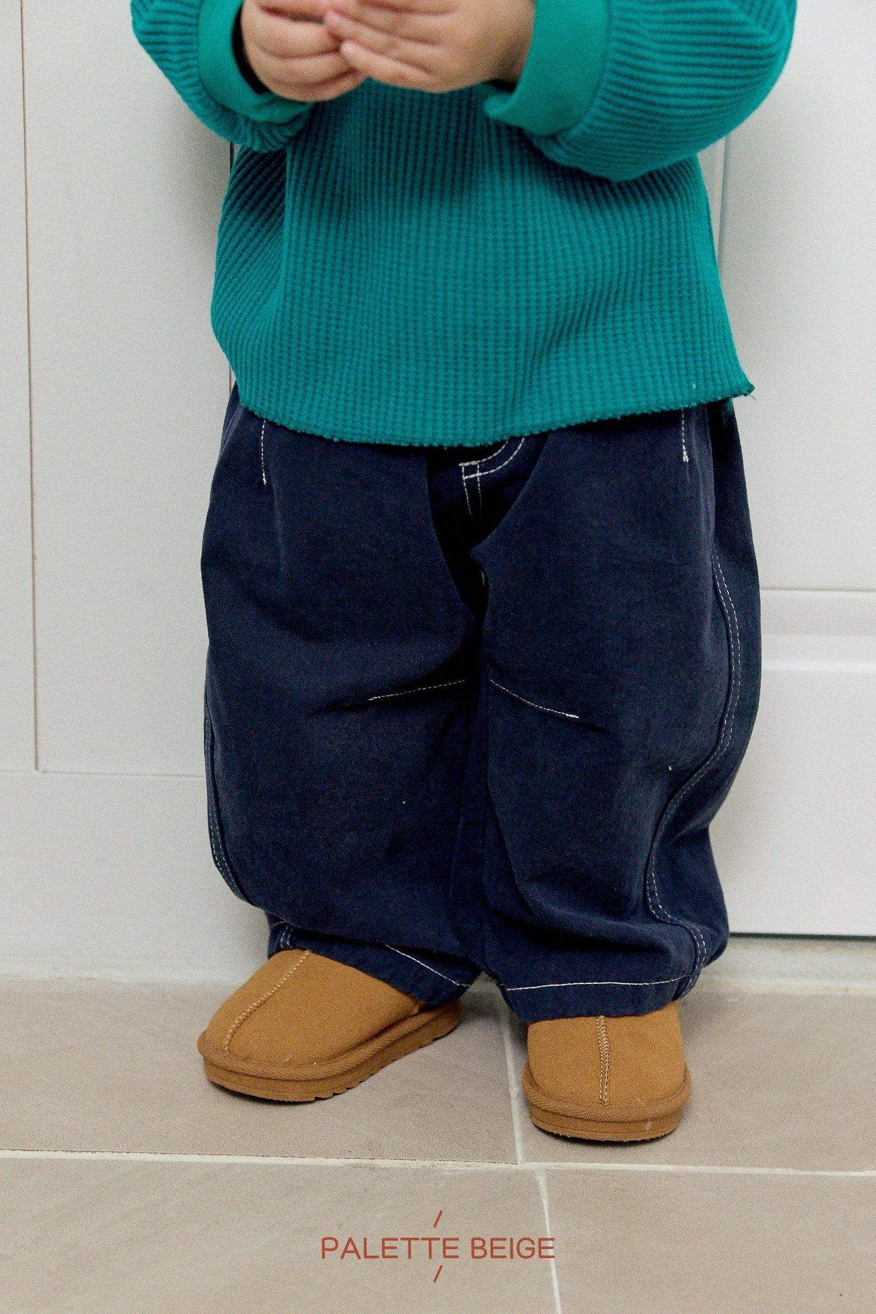 the beige［取寄］curve stitch pants 26winter