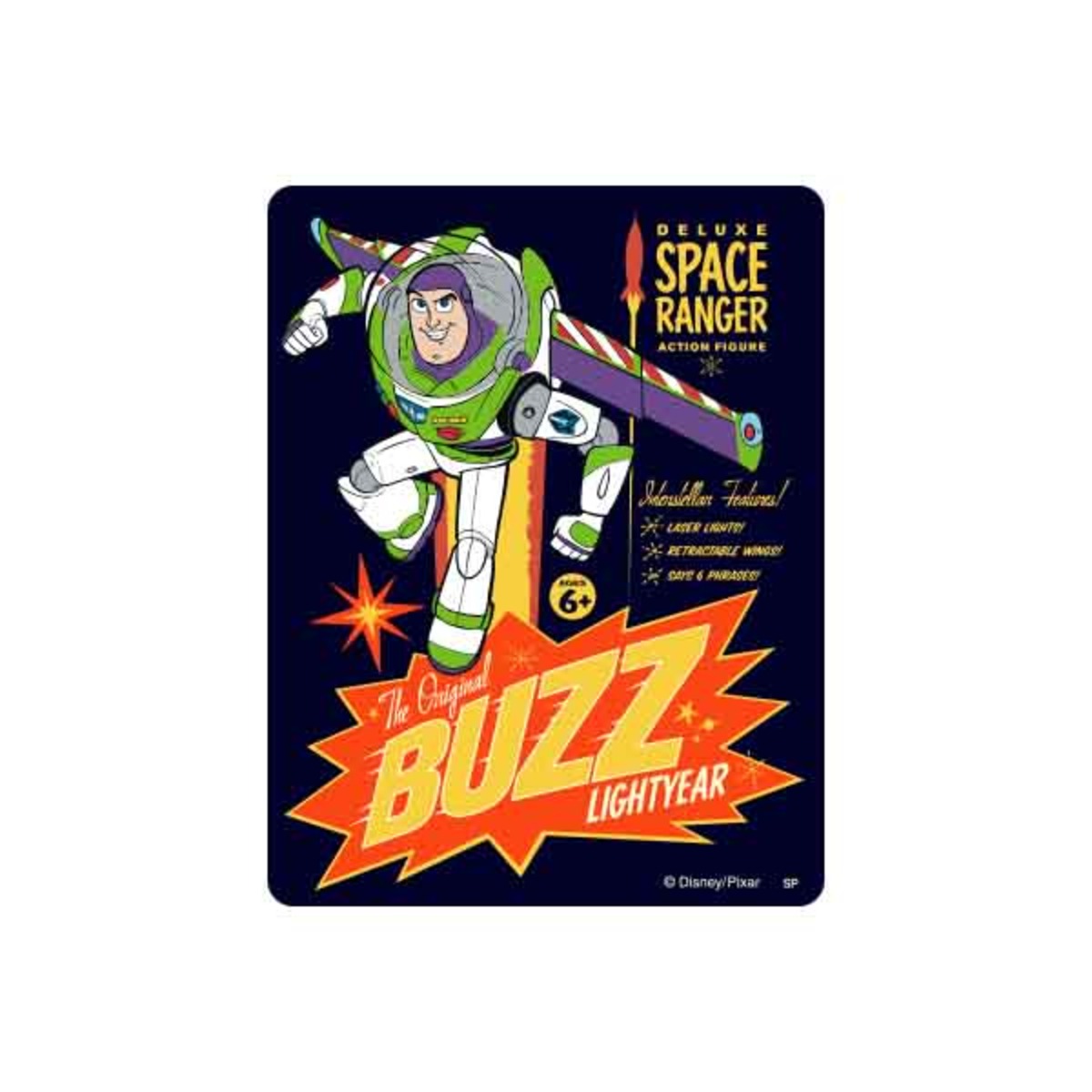 バズ・ライトイヤー ポスター風 キャラクターステッカー 