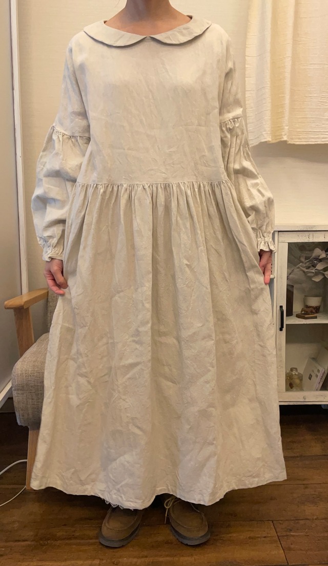 neiro/大人の丸襟OP /アンティークホワイト