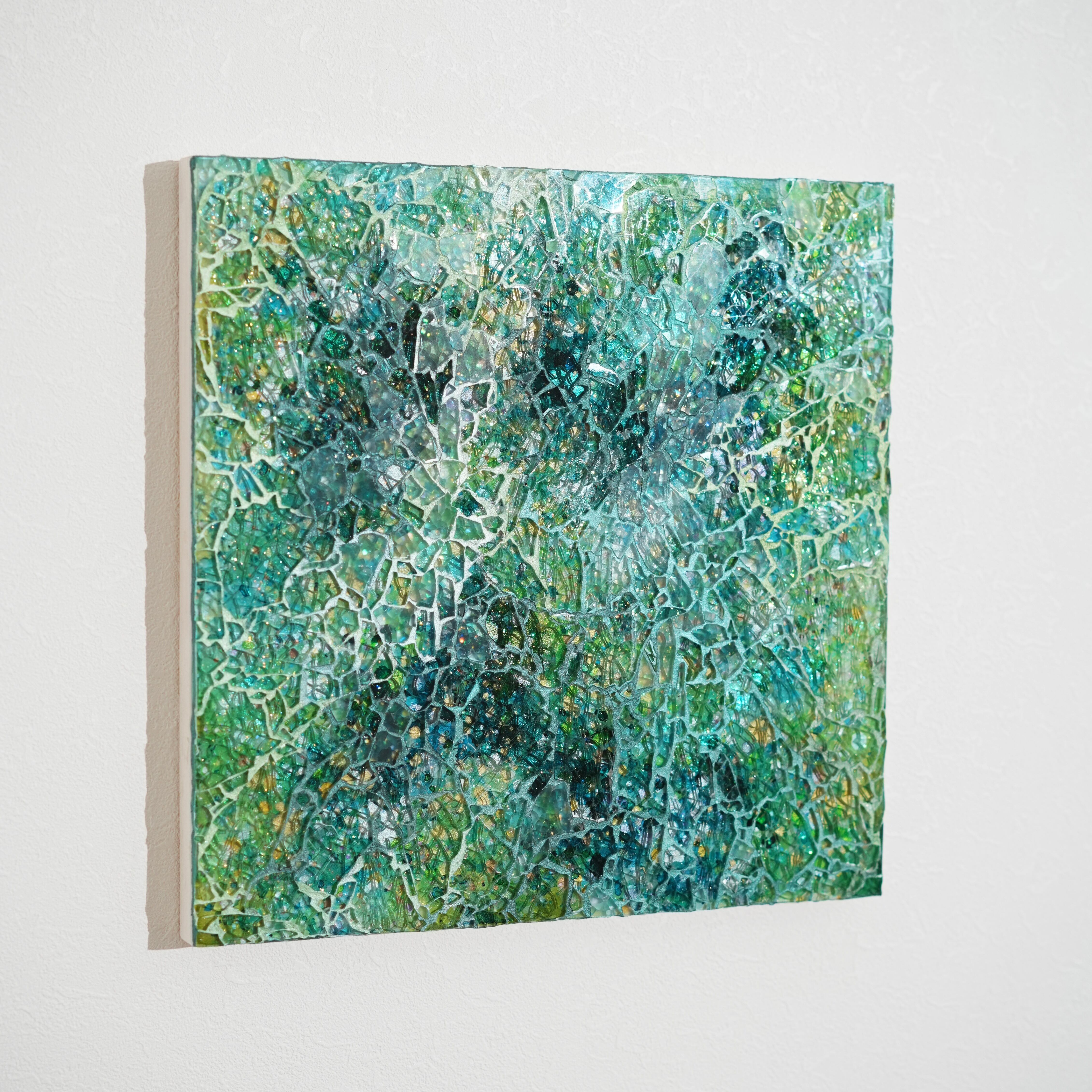 風光る(かぜひかる)/ Shining Breeze（333mm×333mm） | Mayumi Kiryu