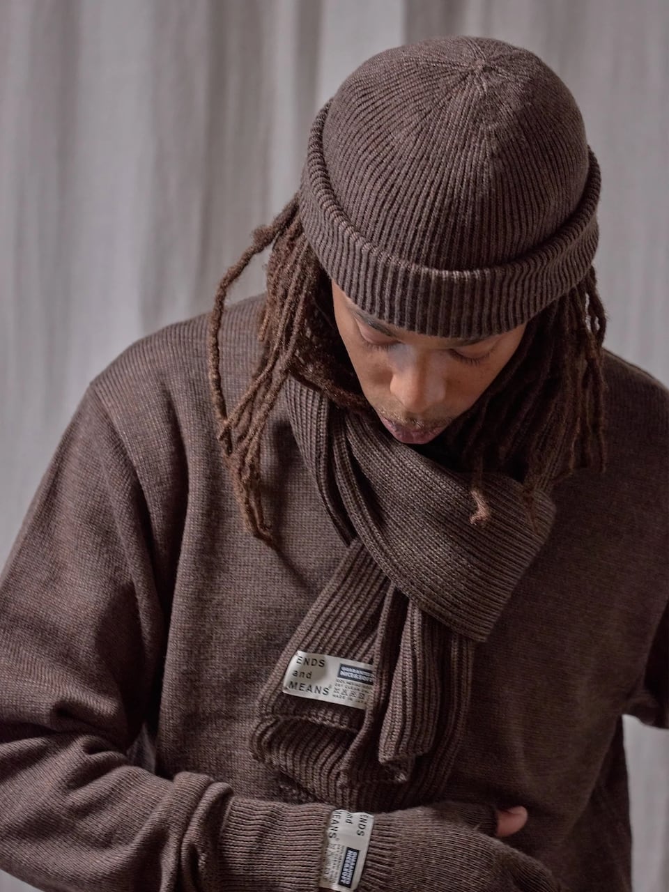 トップス ends and means grandpa knit ENDS and MEANS / Whole Garment Grandpa Knit Cap | iremono