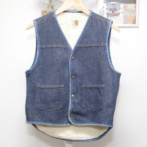 60〜70s Carhartt Denim Vest Blue