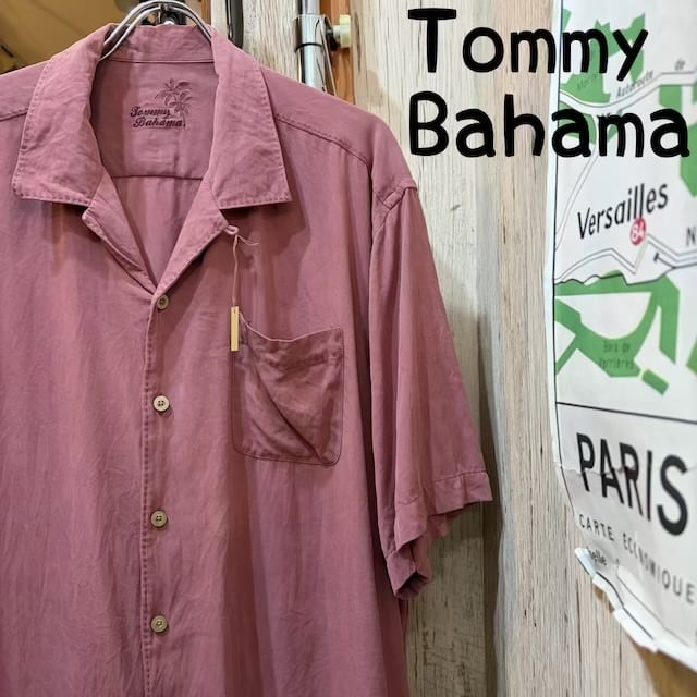 TommyBahama シルク製オープンカラーシャツ XL 古着 (2104) | 温古着新