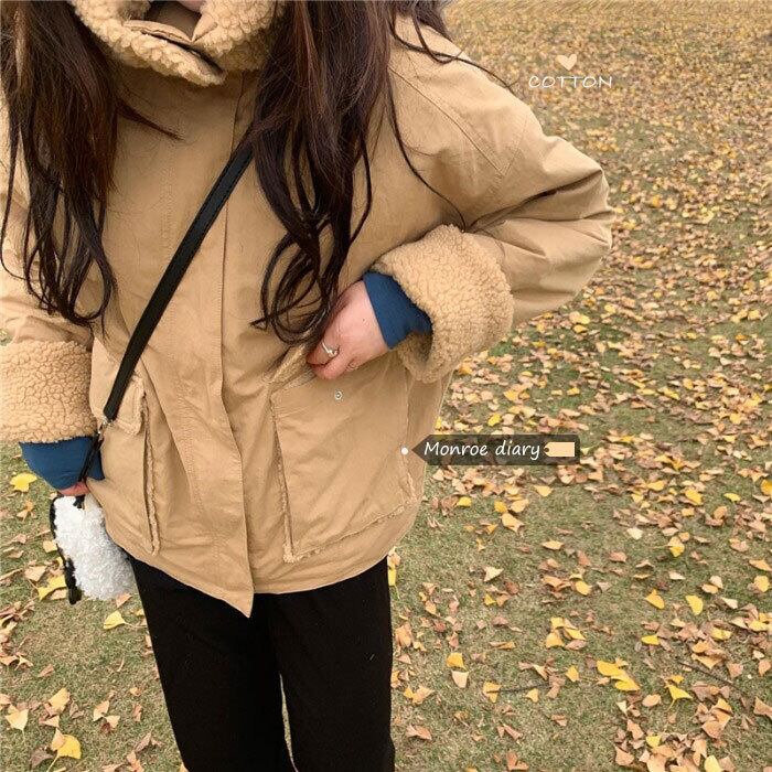 ウールコート オータムウィンタールーズベルベットトップス 秋物 冬物 モンロー469872267