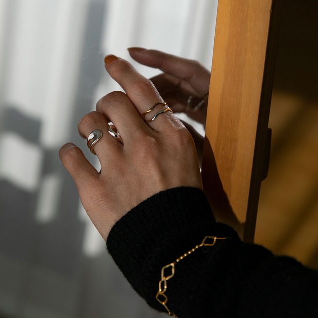 Wave ring   Gold