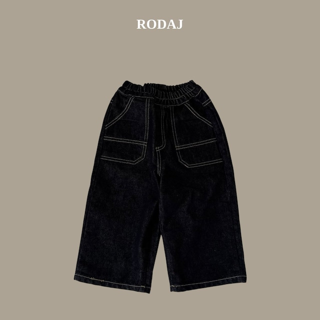 【取寄】rodaj|375 denim pants|375デニムパンツ|XS-JL|kids&jr|26 autumn