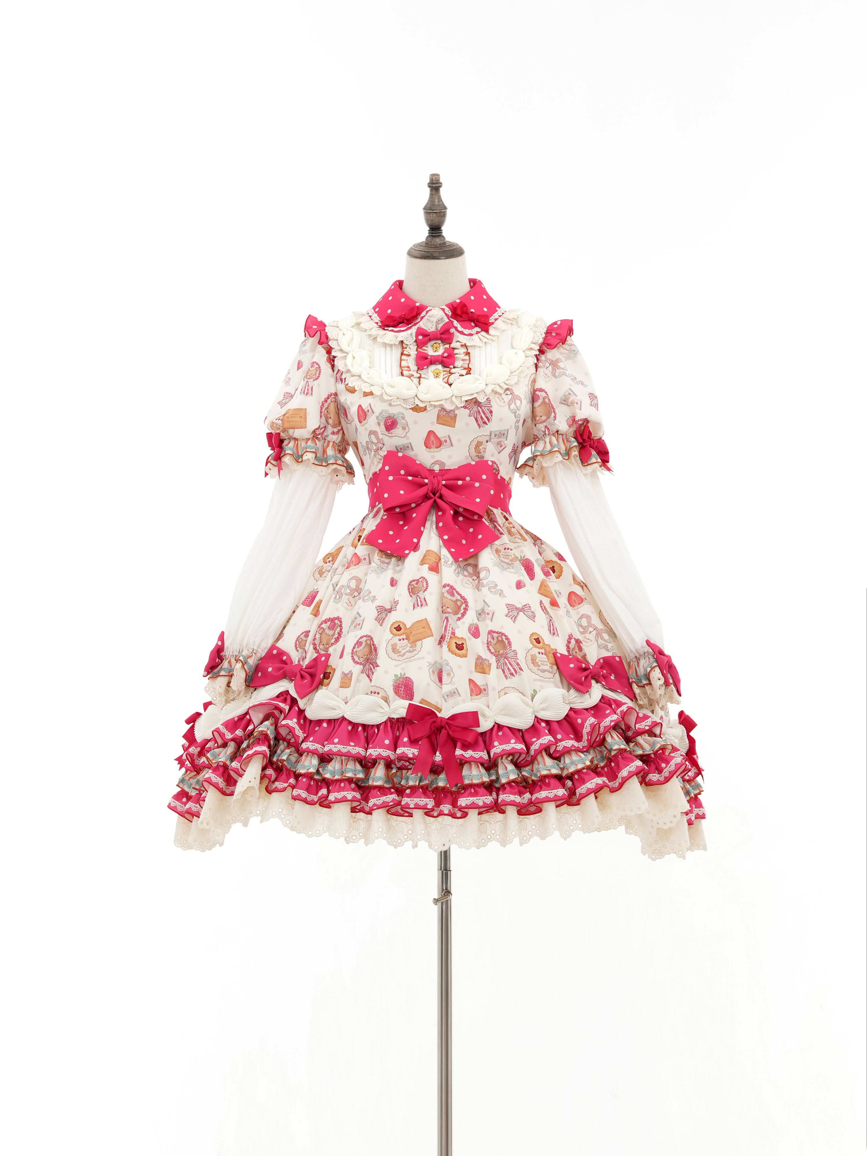 TEDDY STRAWBERRY LABEL ホイップデコラワンピース【コラボ商品