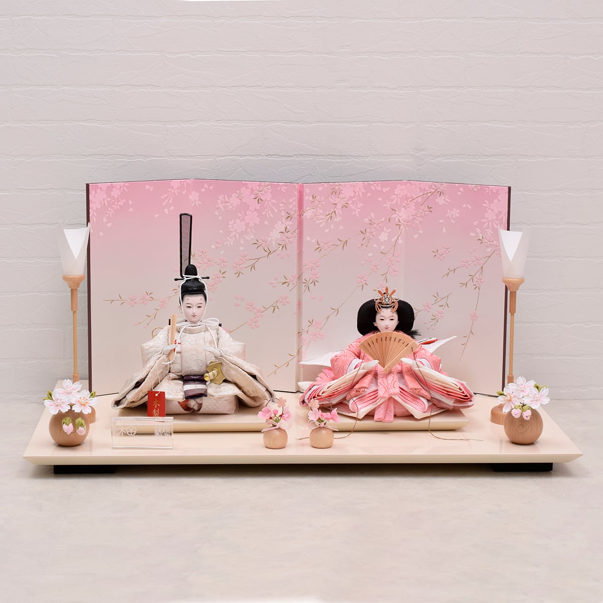 雛人形 親王飾り【春の風】スタイリッシュ|モダン|おしゃれ|かわいい|今どき|コンパクト