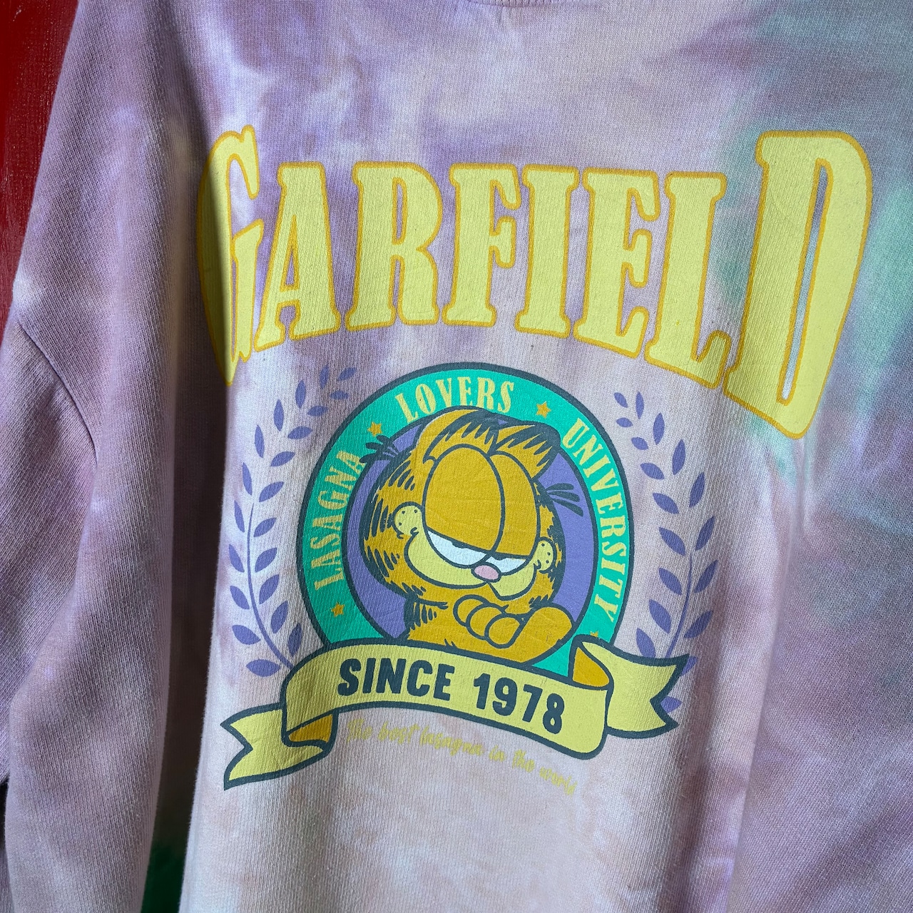 GARFIELD オフィシャルキャラクタースウェット ピンク ガーフィールド
