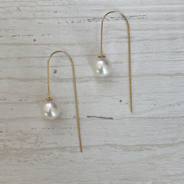 677あこやバロックパール スタッドピアス8mmシルバー925 | Bijoux.R