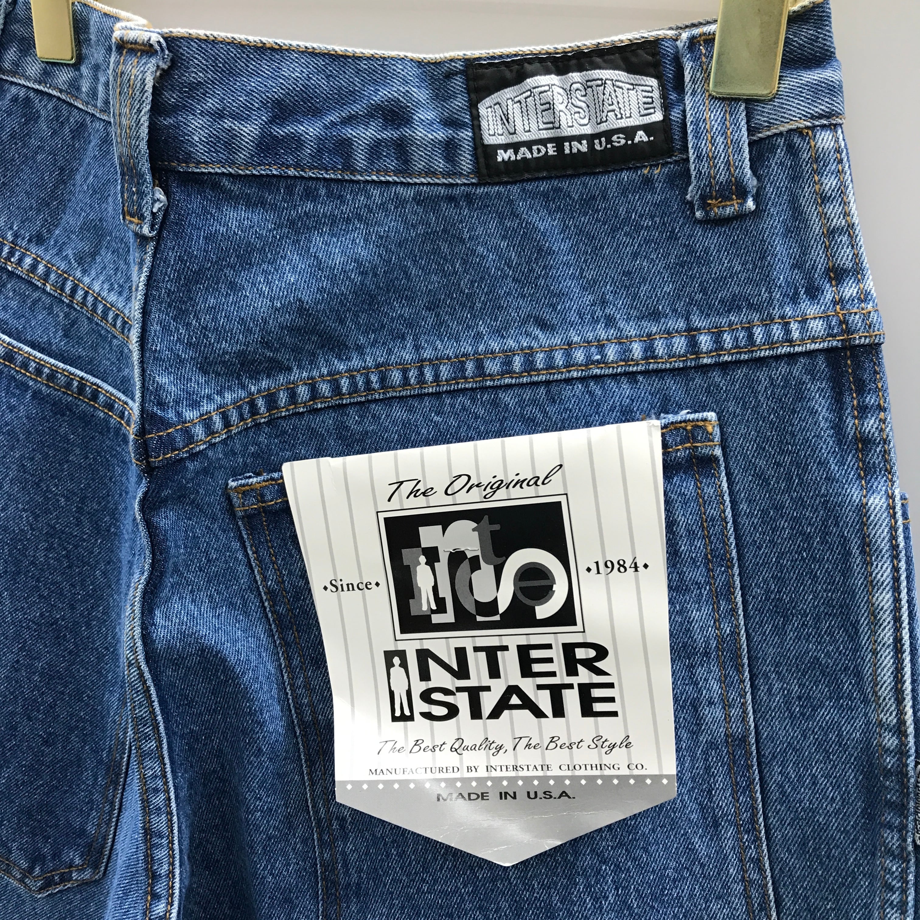 Interstate 90代#3ヒップホップワイドスタイルUsaジーンズ