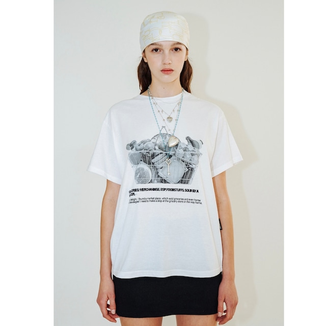 [ODDONEOUT] Sweet basket T-shirts_White 正規品 韓国ブランド 韓国ファッション 韓国代行 韓国通販 Tシャツ