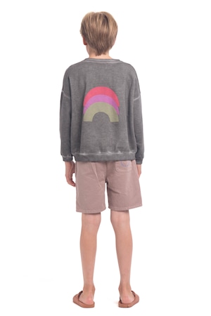 piupiuchick / "the gang" washed grey  sweatshirt / Kids