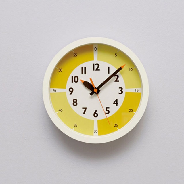 fun pun clock with color! (YD15-01)　掛け時計