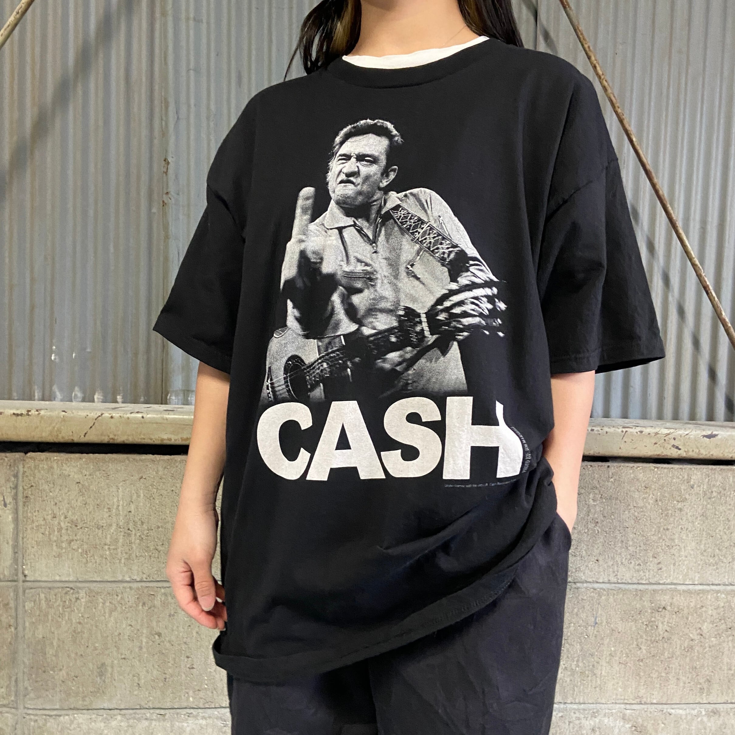 JOHNNY CASH ジョニー キャッシュ フォトプリント バンドTシャツ 