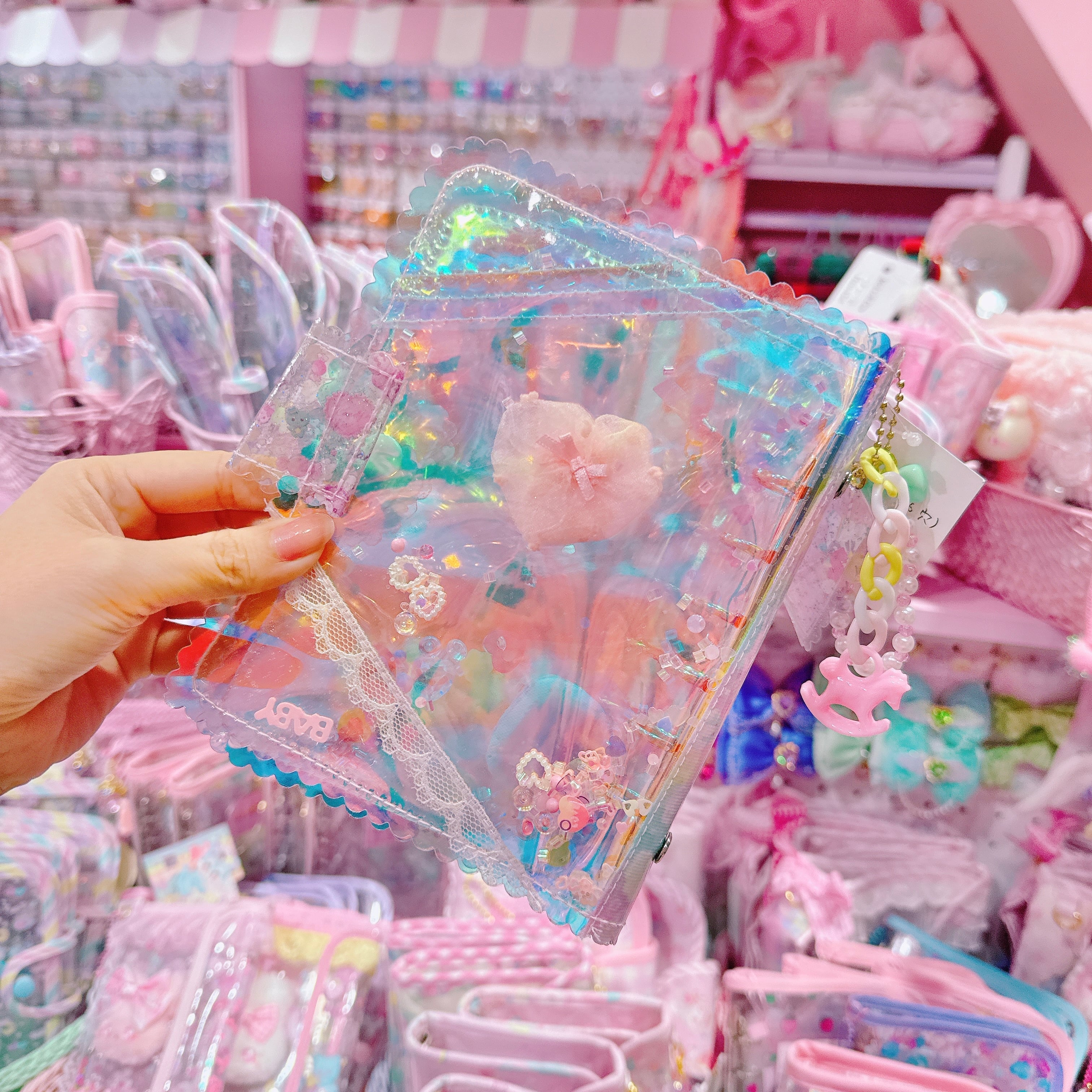 【K2】80-2キラキラA7シール帳（６穴）