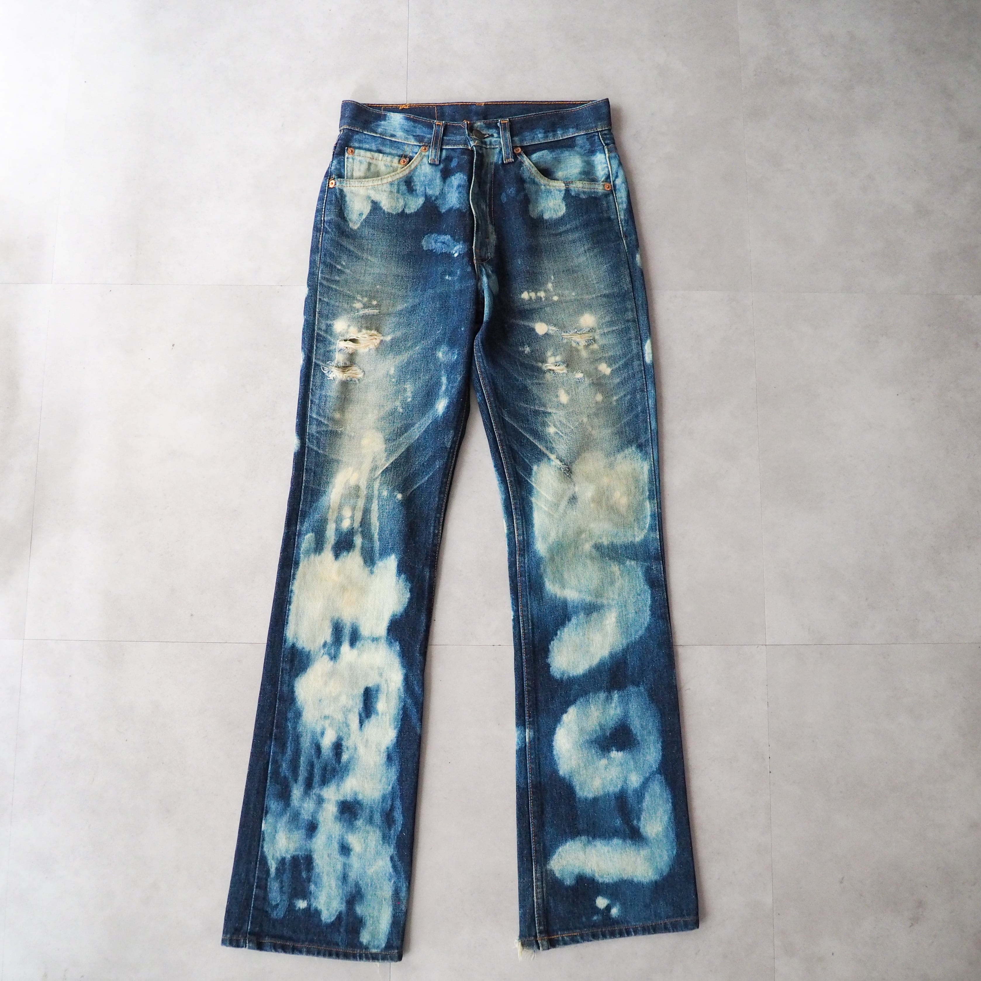 2000年製 Levi's 517 bleached boots cut denim pants made in USA ...