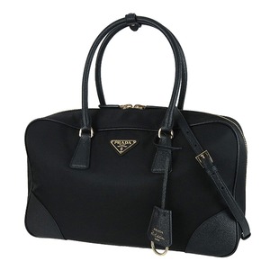 Unused PRADA プラダ ハンドバッグ Re-Edition 1978 ラージ ダブルハンドルバッグ Re-Nylon リナイロン ブラック ショルダーバッグ 未使用品