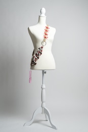 3way tartan strap Beige