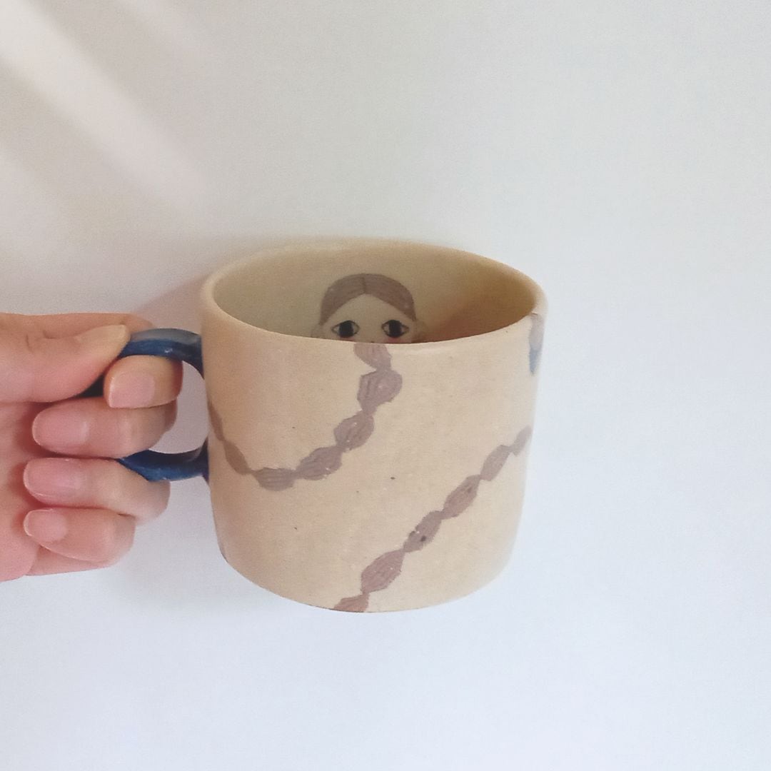 田中ちあき 陶芸 マグカップ 女の子 皿 コップ マグカップ 食器