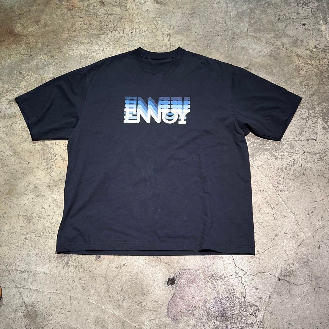 ENNOY ELECTORIC LOGO GRADATION T-SHIRT約52cm身幅