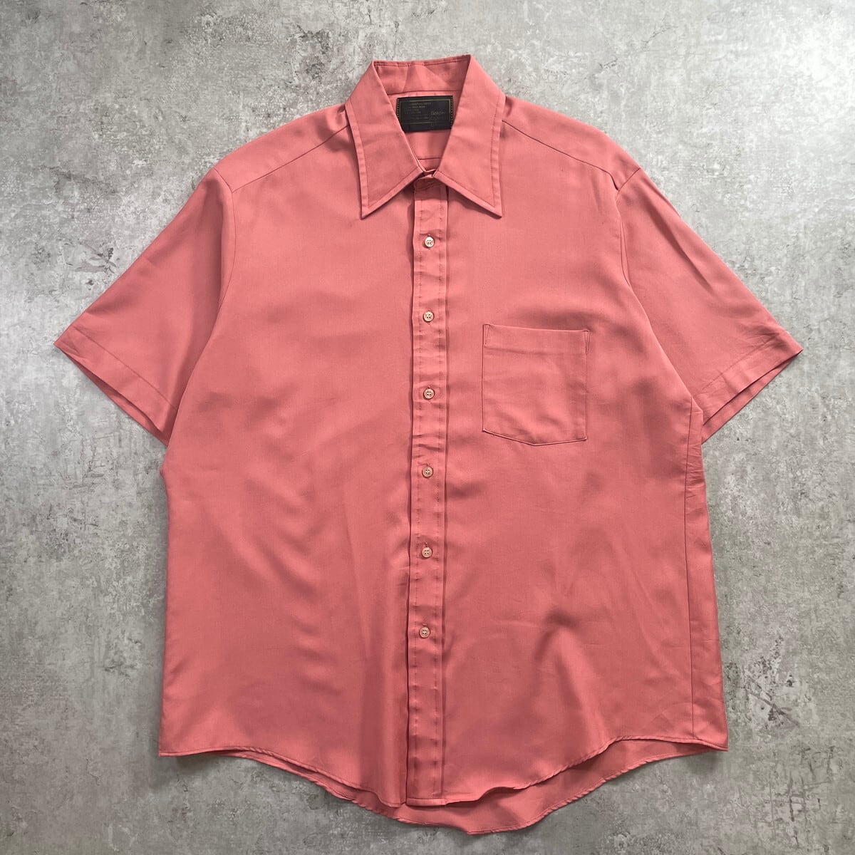 70s SEARS シアーズ　半袖　USA ビンテージ 70年代 sears Golden Comfort シアーズ ポリエステル半袖シャツ メンズ