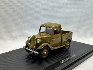 【エブロ】 1/43  ダットサン 17 トラック 1937 (茶) 買取品