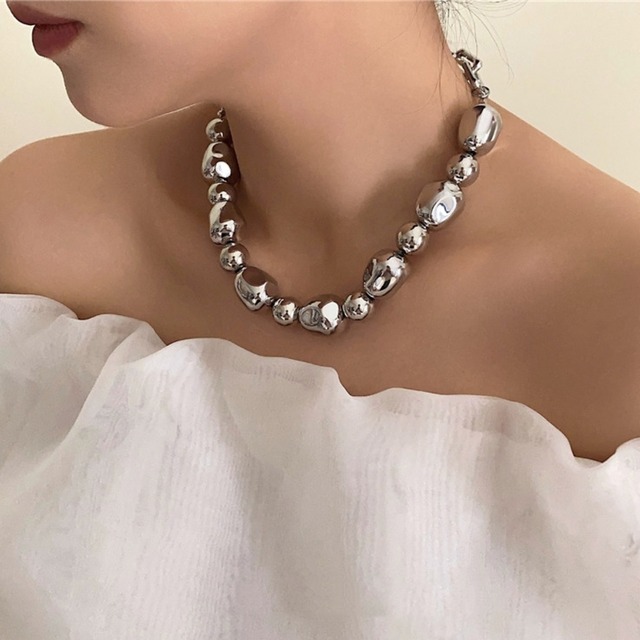 Ball & Link Chain Necklace 01107