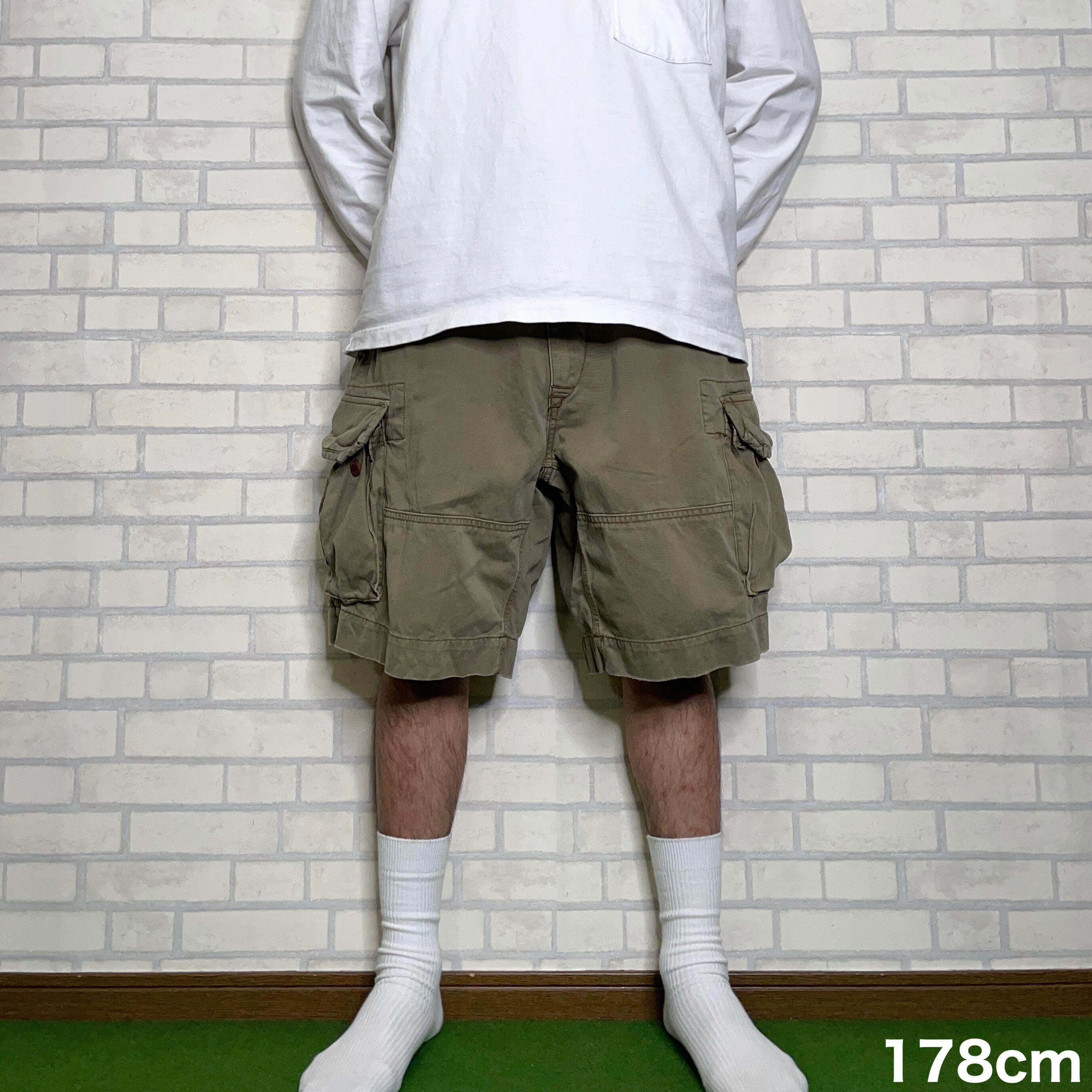 Polo By Ralph Lauren カーゴショーツ W38 オリーブ ポロチノ コットン