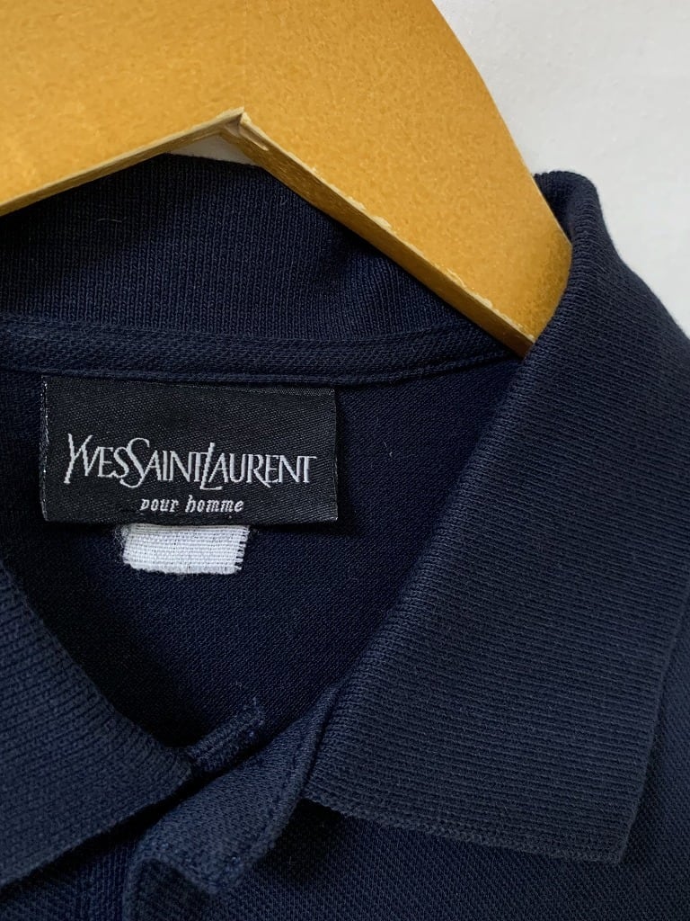 1980~90's Embroidery Design Short Sleeve Polo Shirt "YVES SAINT LAURENT"