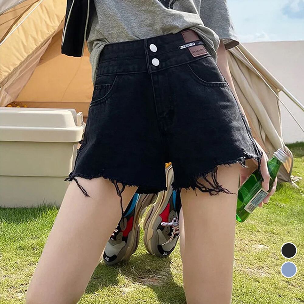 ダメージ デニム ショートパンツ レディース 大人 かわいい 原宿系 ストリート きれいめ ハイウエスト おしゃれ カットオフ ジーンズ 大人可愛い 大人女子 Ritz Chic レディースファッション通販