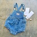 【タグ表記ミス商品】Twin Collective / BOWIE BUBBLE ROMPER / ZIGGY BLUE / 2-3Y