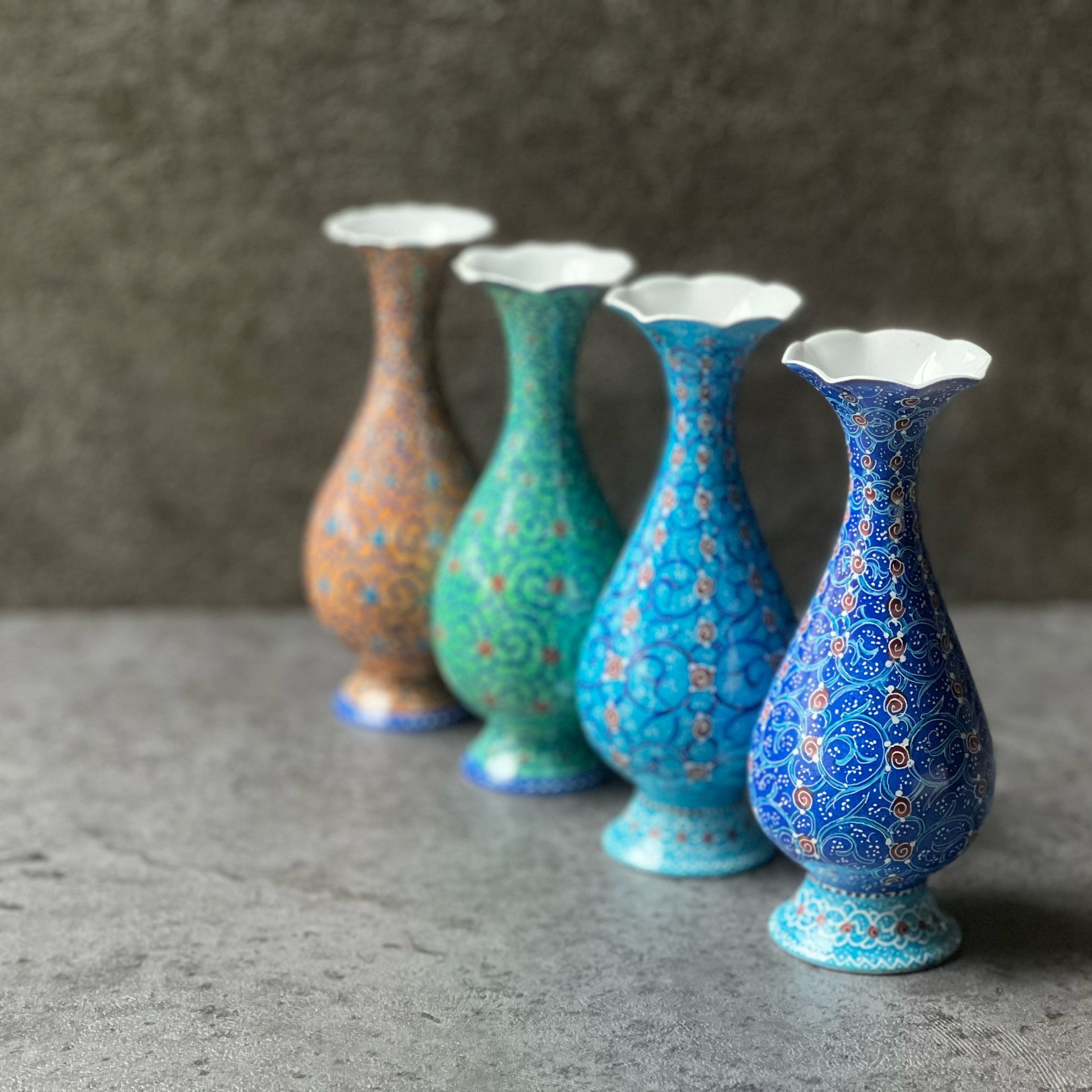ペルシャの飾り壺(ミーナーカーリー)フラワーベース 花瓶 ペルシャの飾り壺(ミーナーカーリー)フラワーベース 花瓶