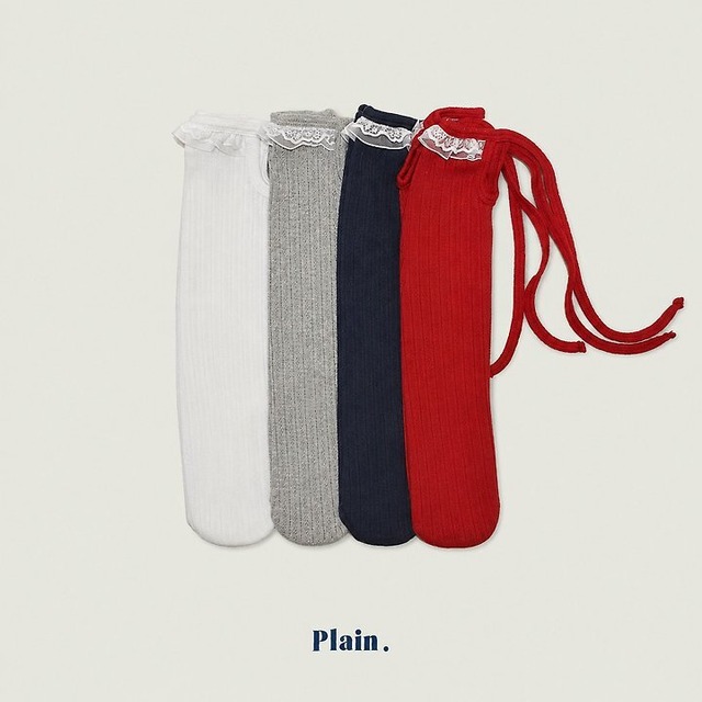 【取寄/韓国直送】Plain.プレーンレースソックス｜韓国子供服｜26/AT